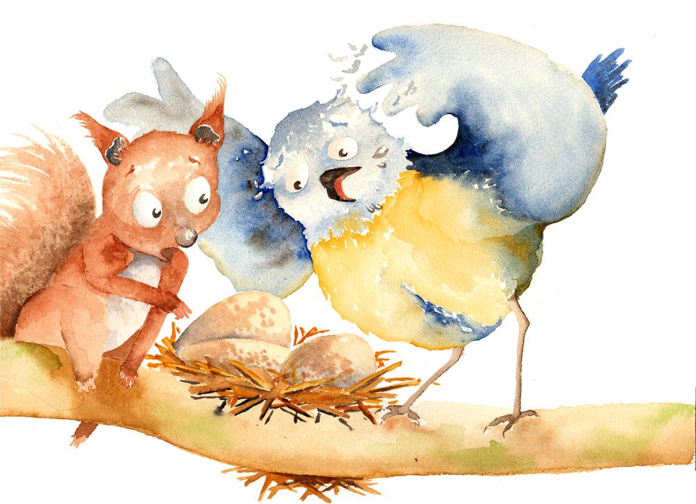Illustration à l'aquarelle