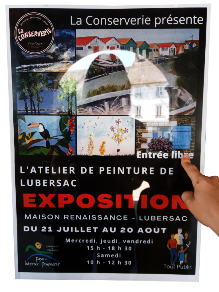 Exposition à Lubersac