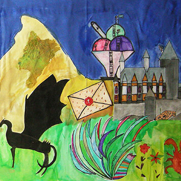 realisation commune cours peinture enfants lubersac