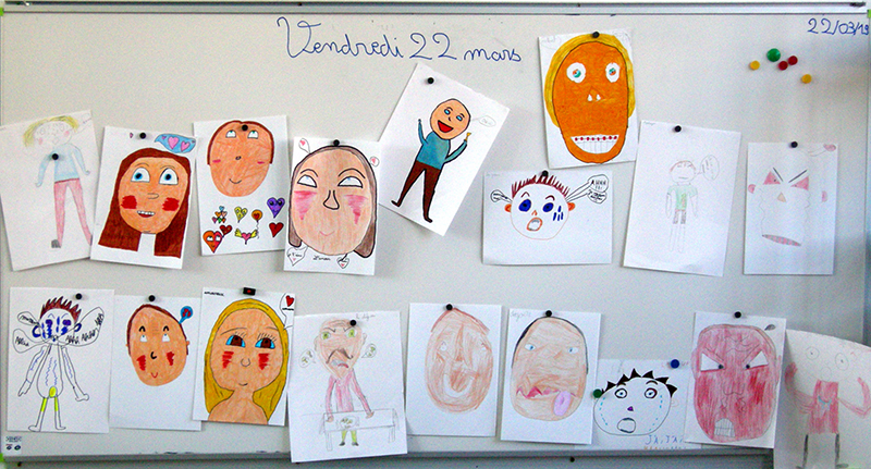 expression du visage ecole CE2 CM1 Salon la tour