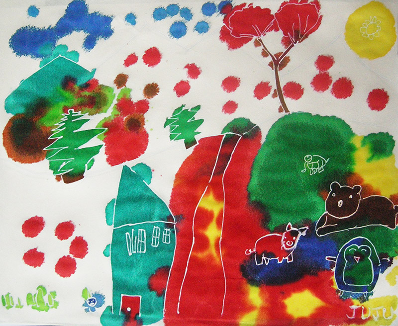 atelier artistique enfants paysages a l encre treignac 14