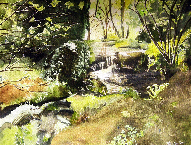 paysage aquarelle cours peinture treignac