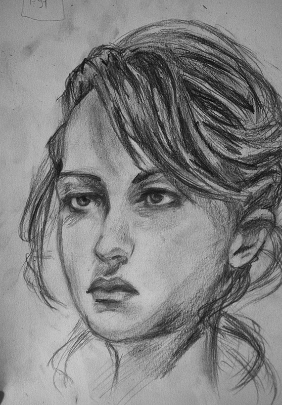 portrait crayon graphite cours dessin adolescents masseret