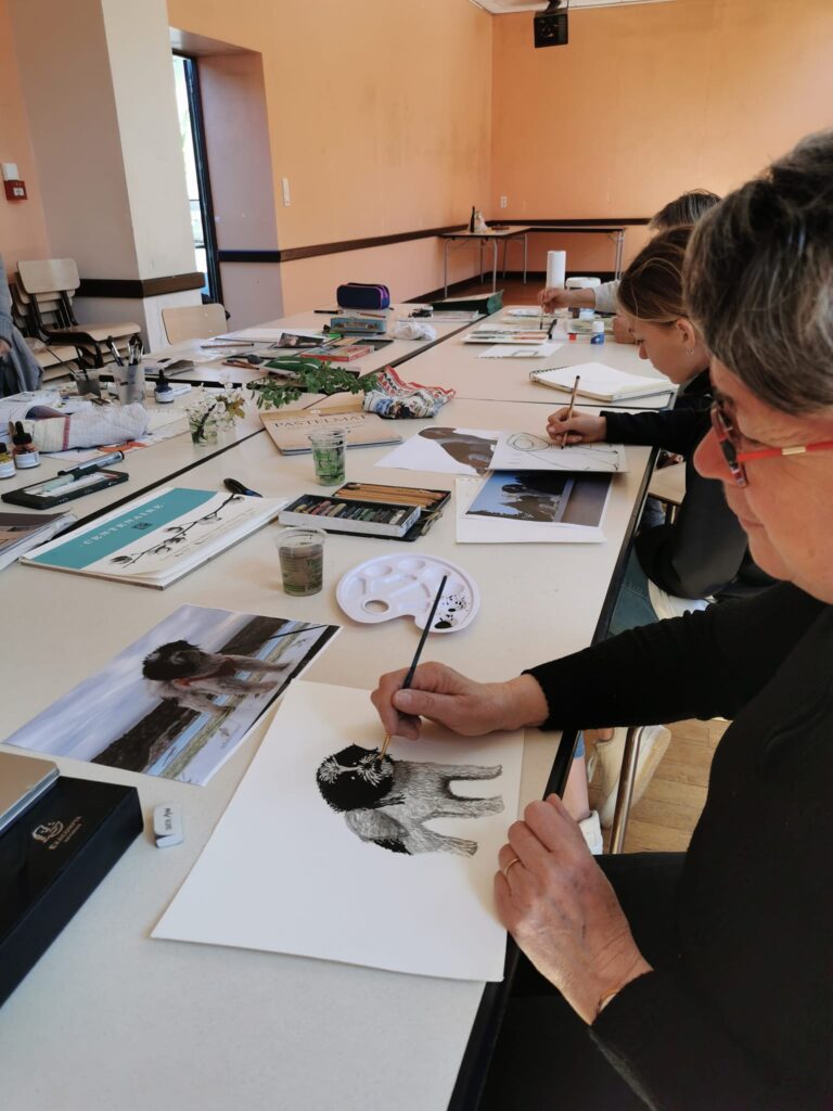 encre Atelier artistique la croisille sur briance 5 avril 2