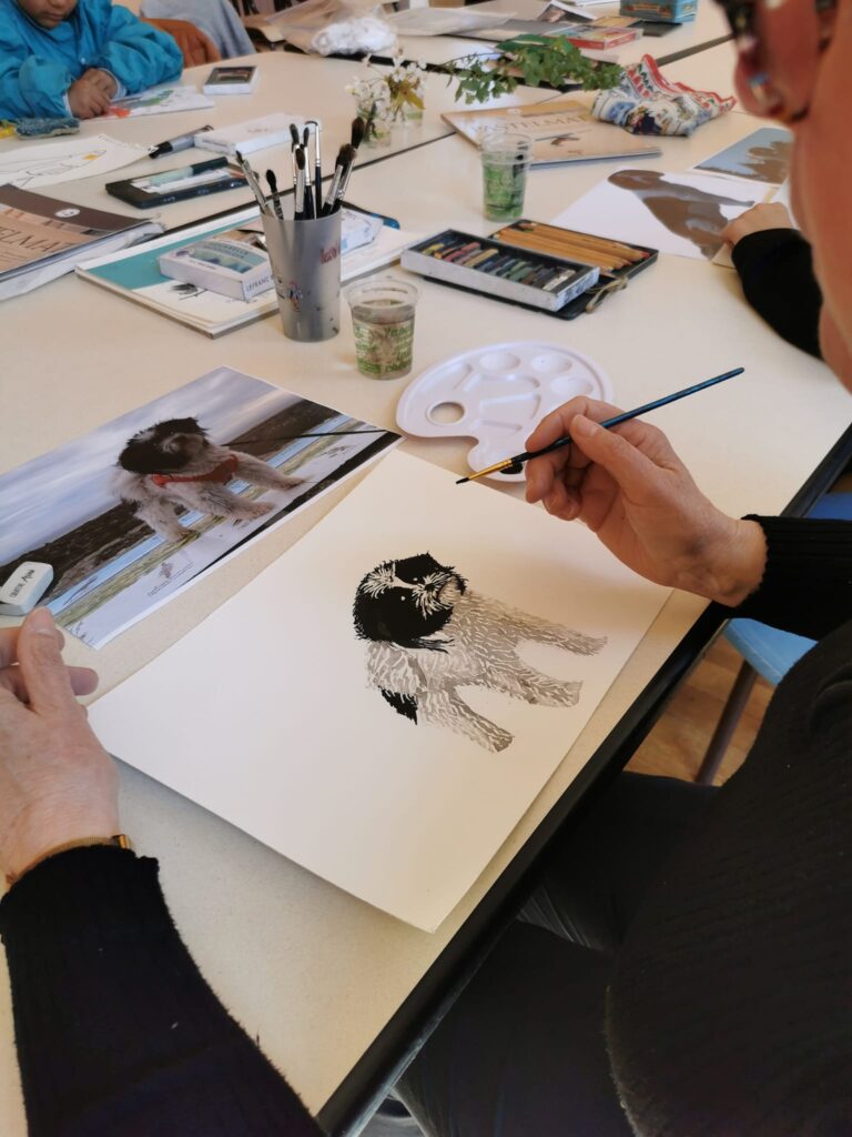 encre Atelier artistique la croisille sur briance 5 avril