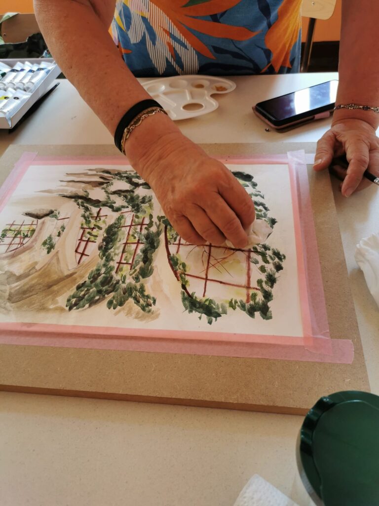 Atelier artistique la croisille 26 juillet 2