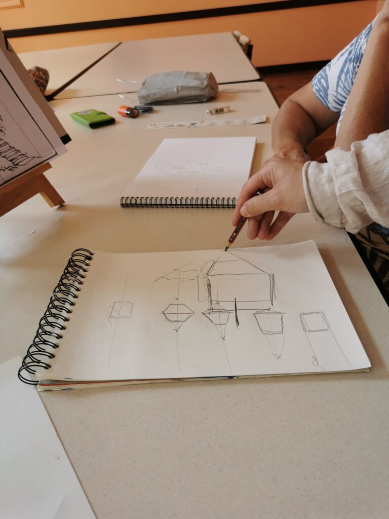 Atelier artistique la croisille 26 juillet 5
