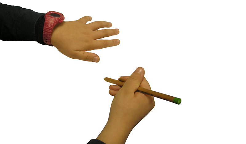 mains dessin enfants