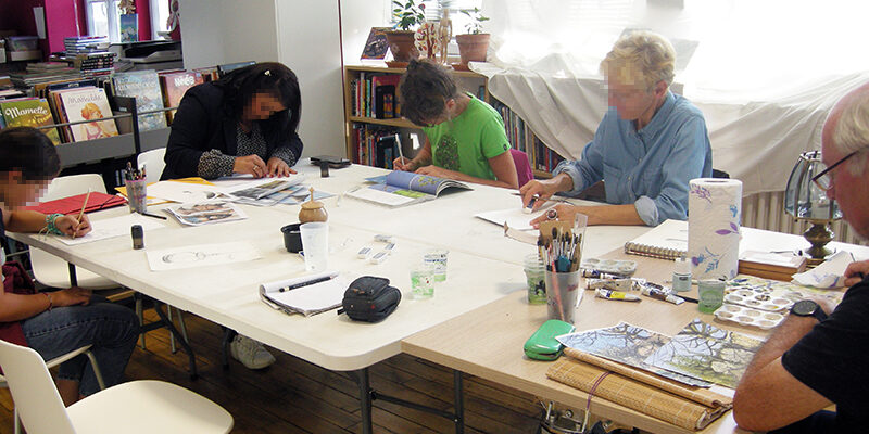 cours dessin peinture mediatheque treignac
