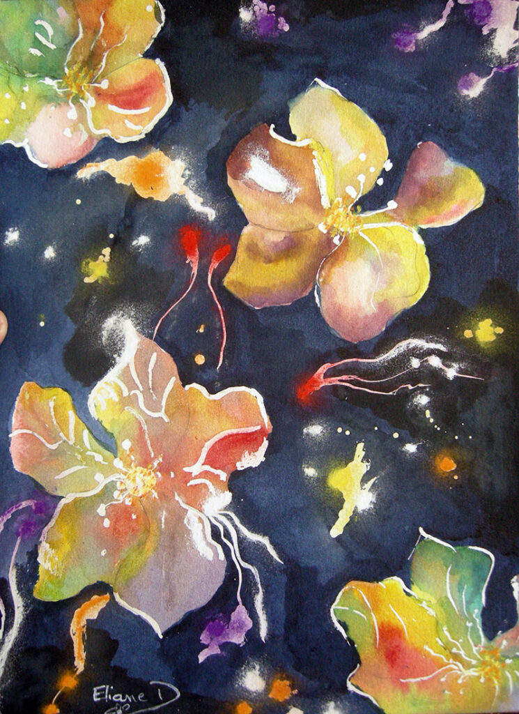 fleurs a l encre cours dessin la croisille 2