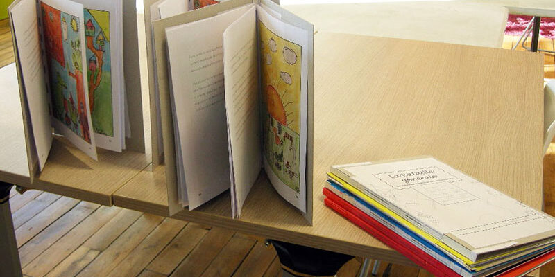creation de livre reliure atelier enfants