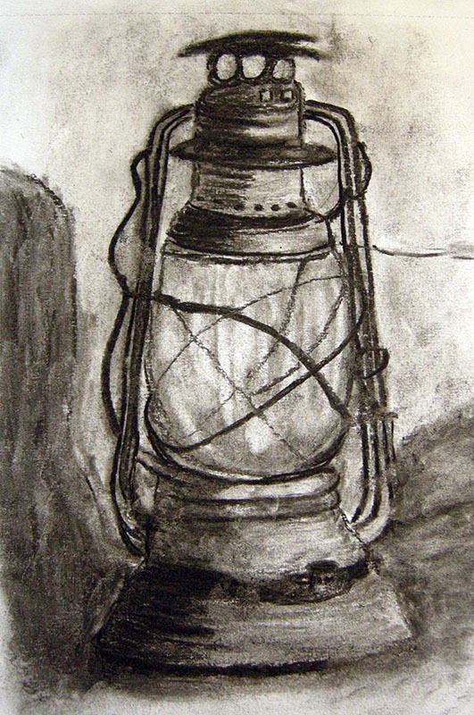 lanterne crayon graphite cours dessin la croisille
