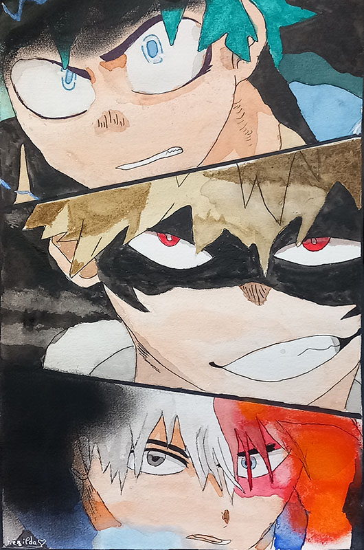 peinture manga aquarelle cours adolescents adultes treignac