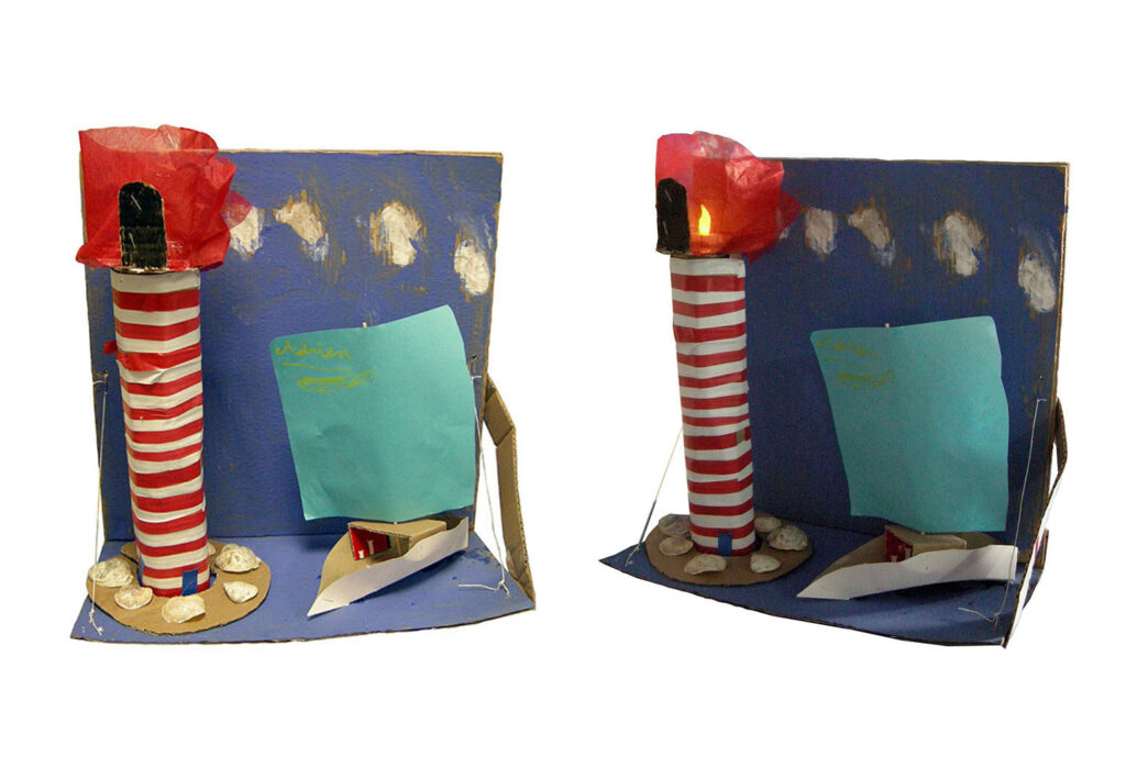 phare et bateau bricolage enfant lubersac