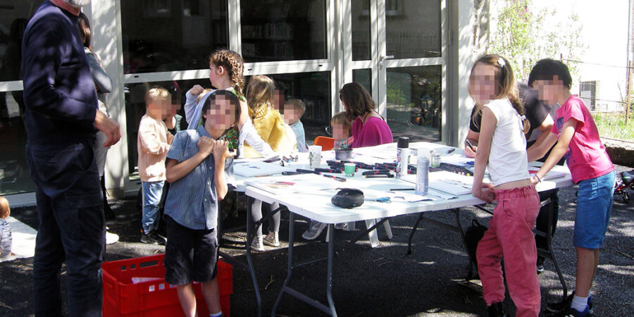 atelier peinture enfants bugeat