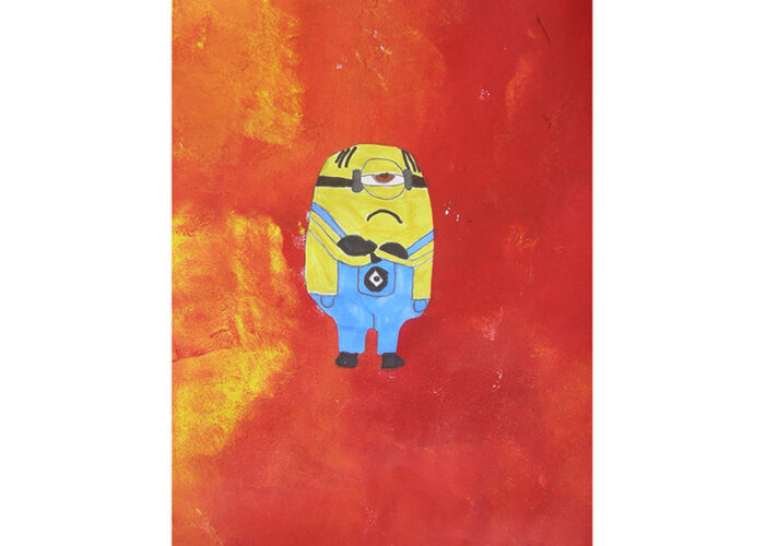 minion acrylique peinture enfant