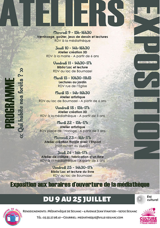 programme ete culturel Seilhac