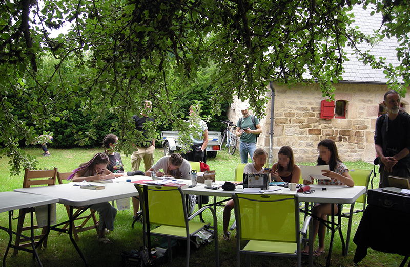 Atelier marque pages en metal repousse tarnac (4)