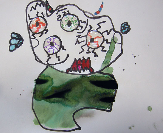 atelier creation monstres encre pastels gras treignac (15)