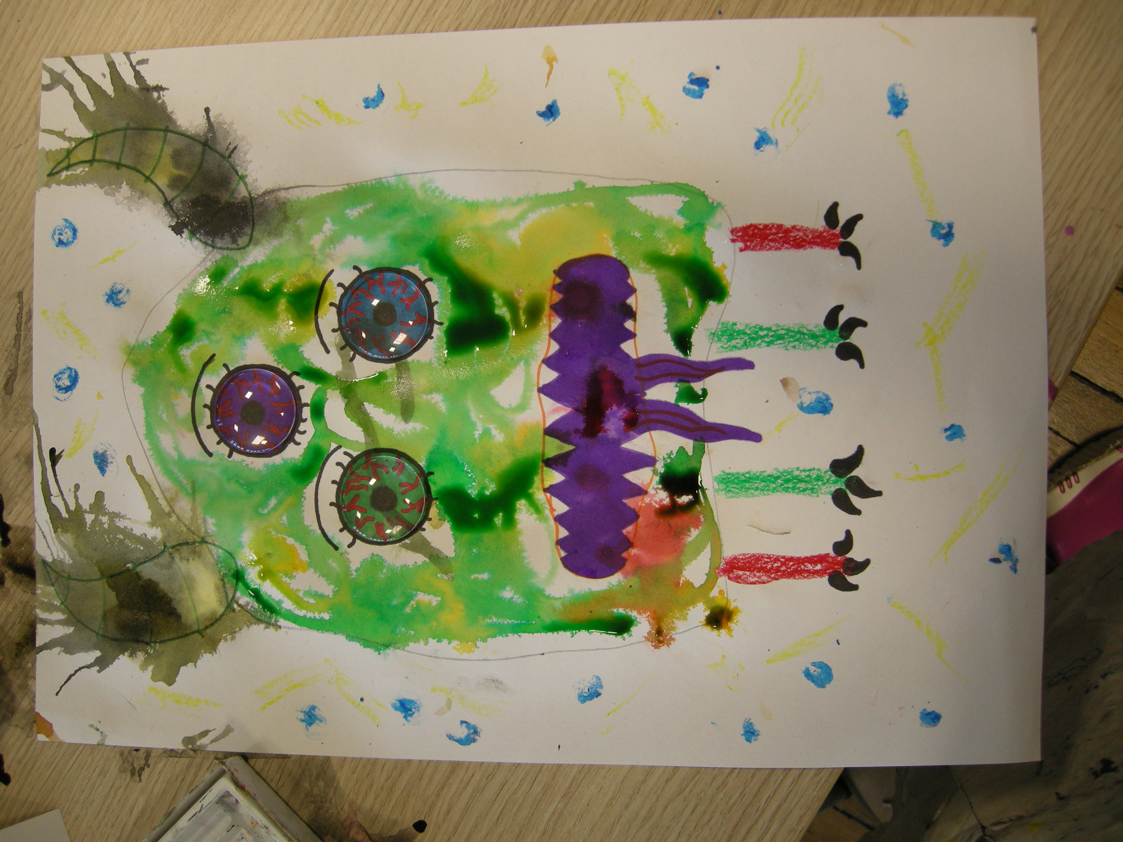 atelier creation monstres encre pastels gras treignac (16)