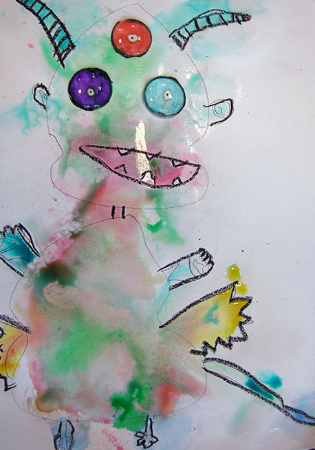 atelier creation monstres encre pastels gras treignac (4)