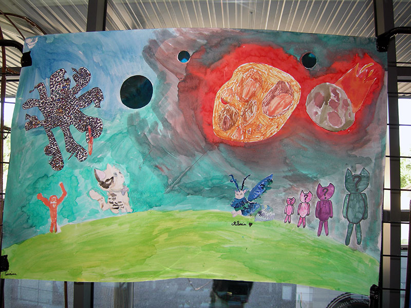 exposition dessin peinture enfants lubersac 2025 (2)