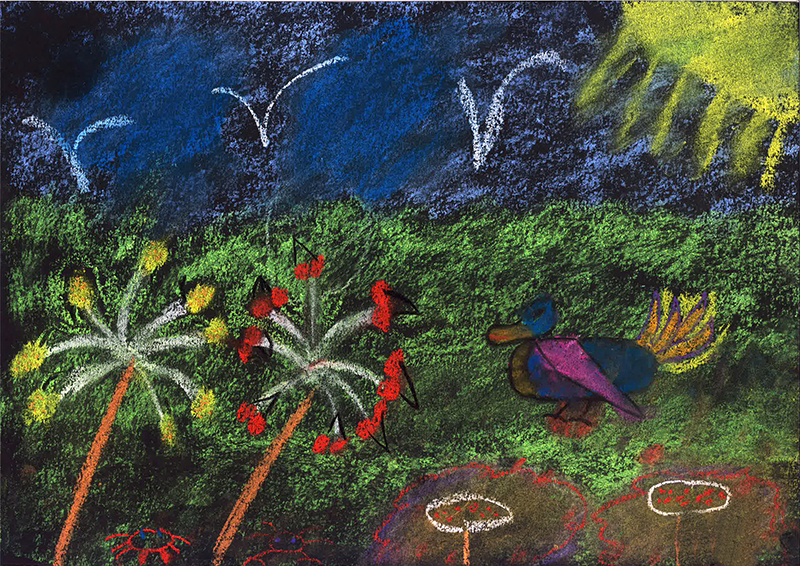 paysage pastels secs centre de detention d uzerche