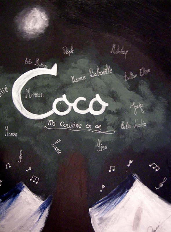 acrylique sur toile adolescents masseret