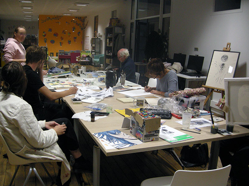 atelier dessin peinture treignac