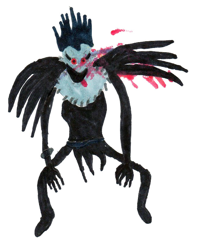 dieu de la mort dessin feutre alcool enfant