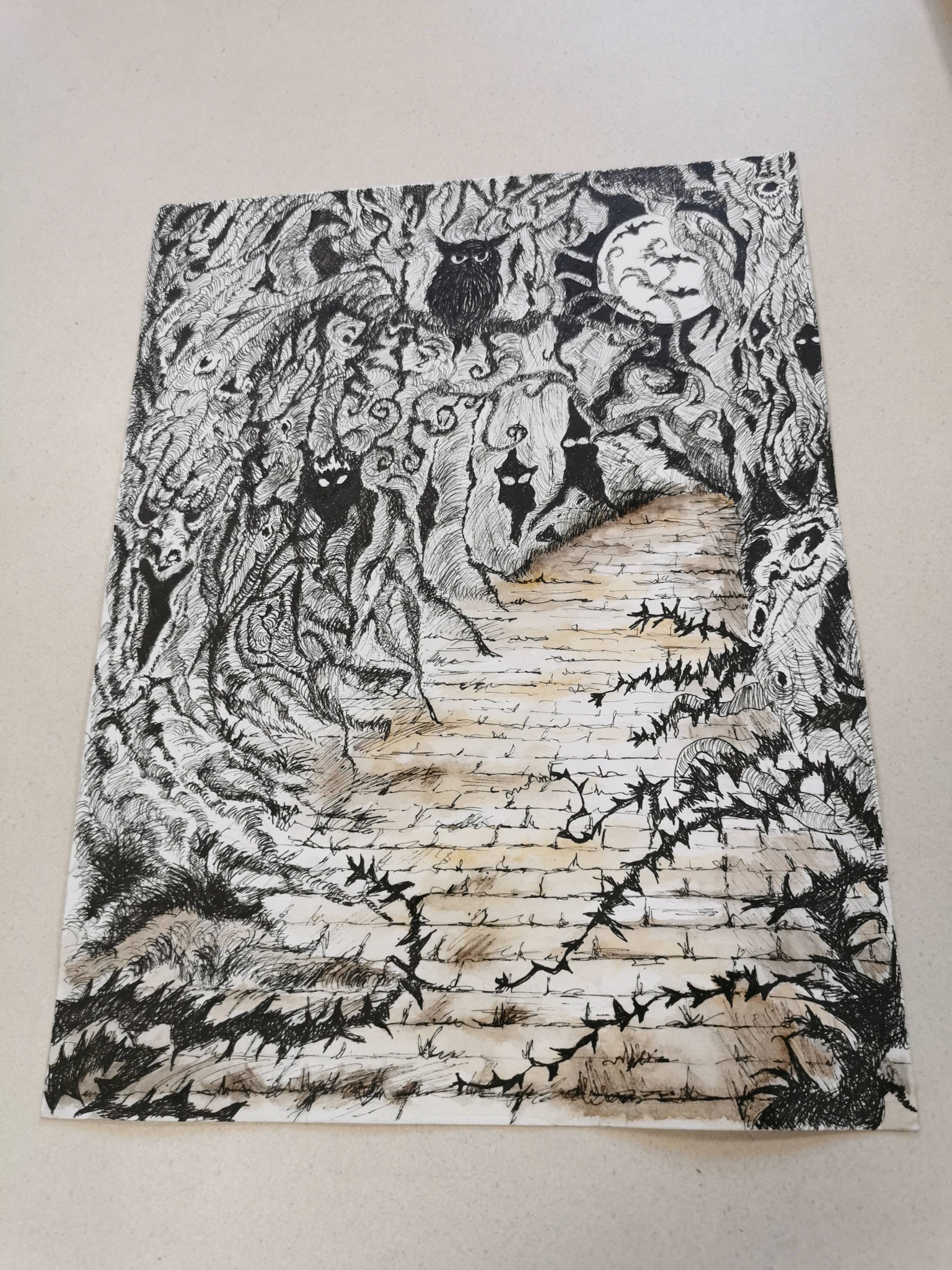 cours dessin peinture la croisille sur briance encre