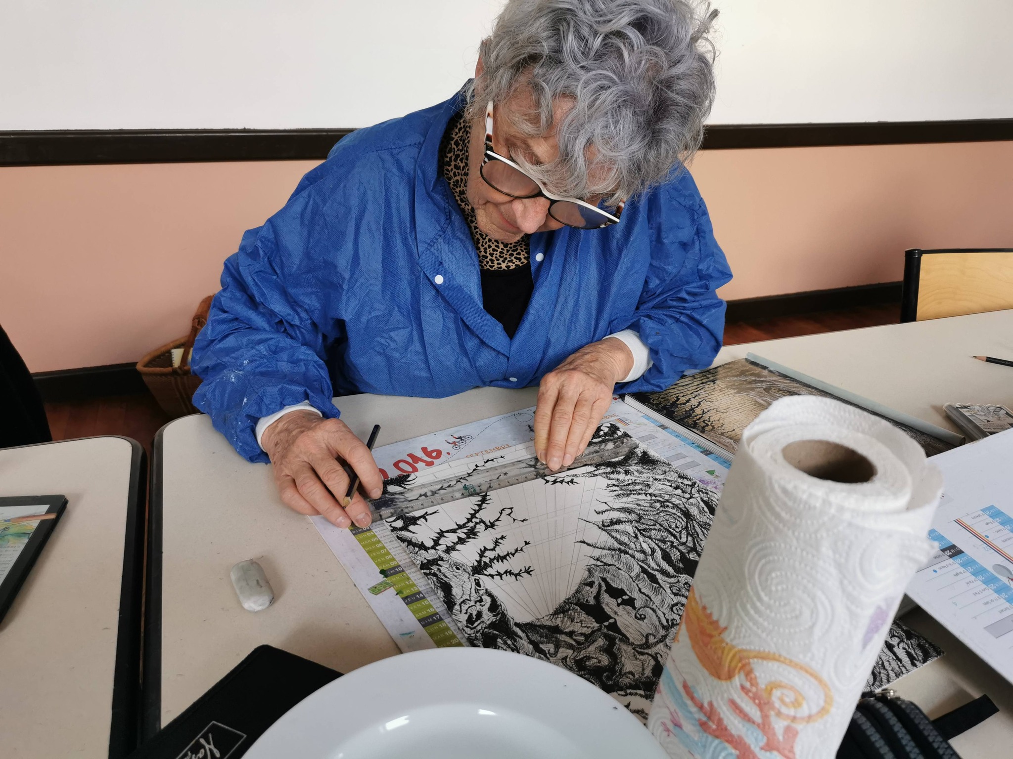 cours dessin peinture la croisille sur briance encre2