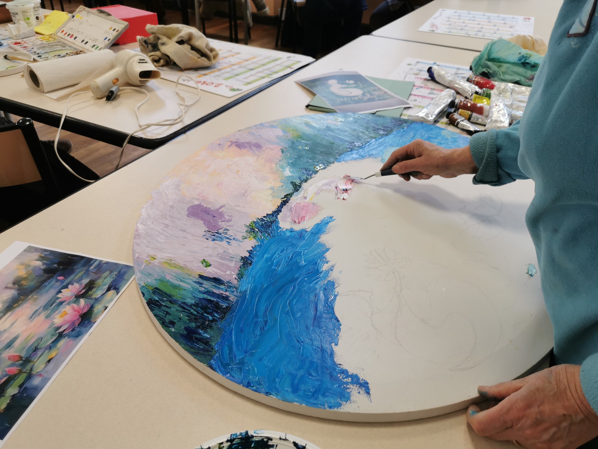 cours dessin peinture la croisille sur briance huile2