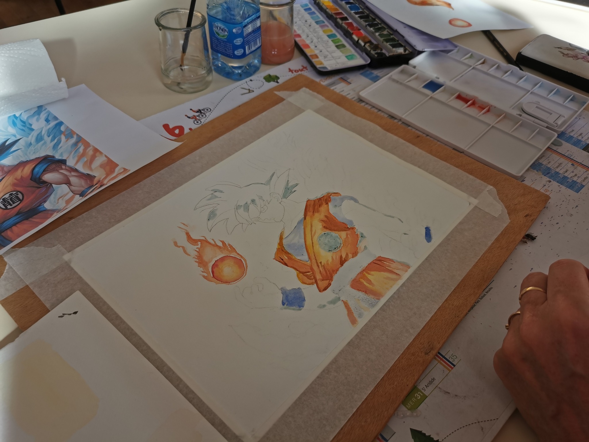 cours dessin peinture la croisille sur briance manga aquarelle