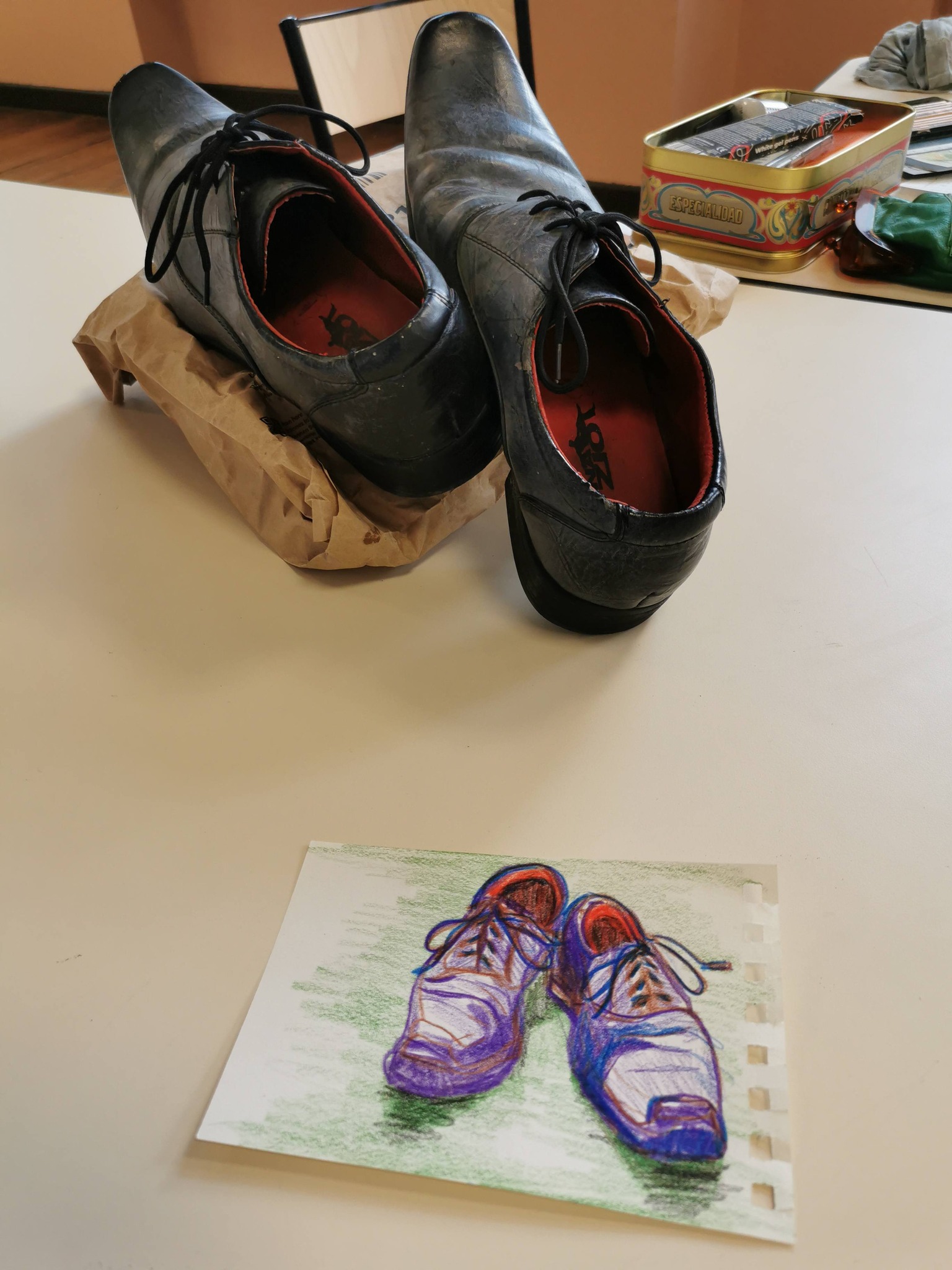cours dessin peinture la croisille sur briance paysage dessin chaussures