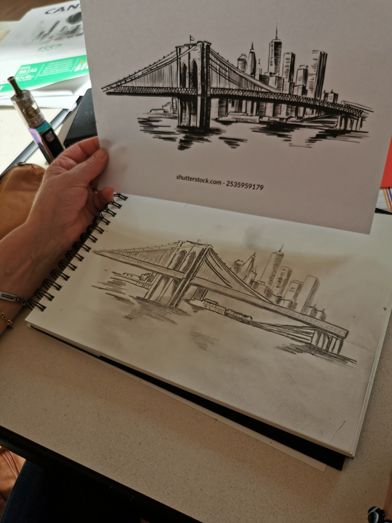 cours dessin peinture la croisille sur briance paysage dessin perspective