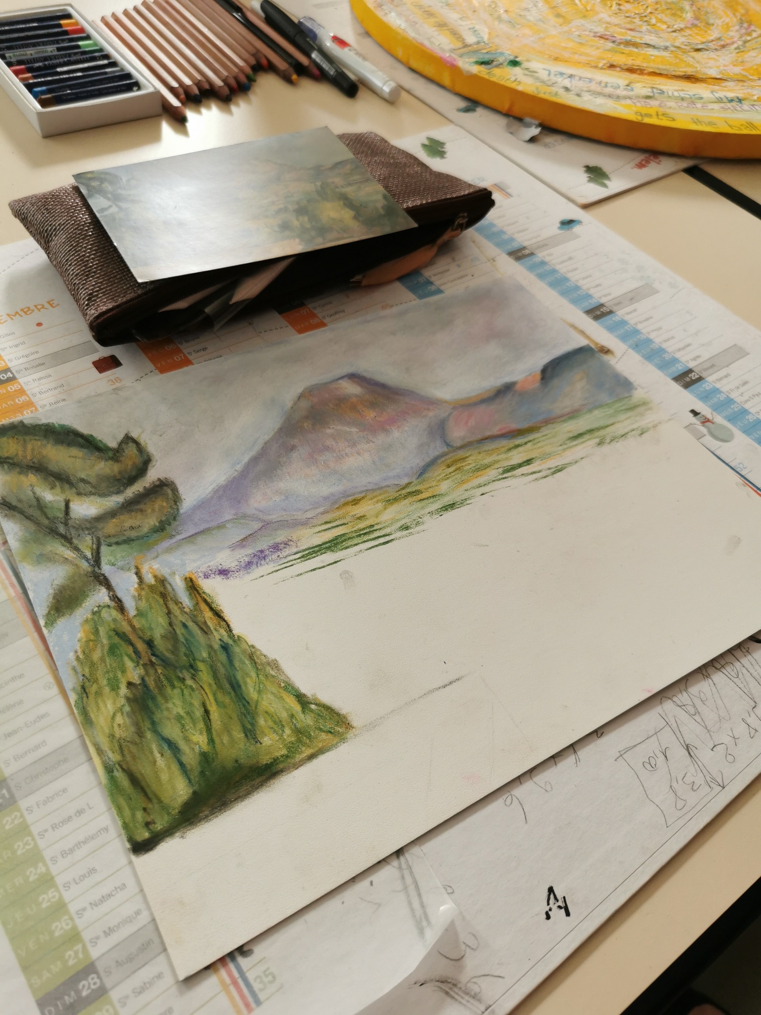 cours dessin peinture la croisille sur briance paysage paysage pastel3