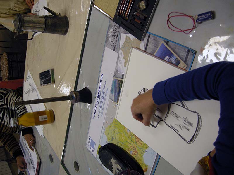 dessin sur le vif fusain cours uzerche (10)