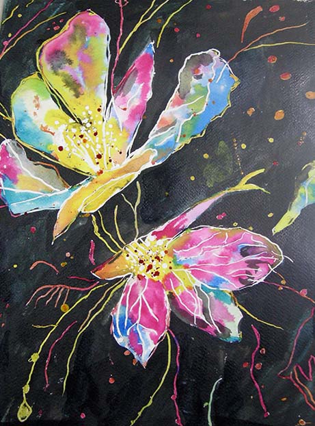 fleurs a l encre cours dessin peinture uzerche (10)