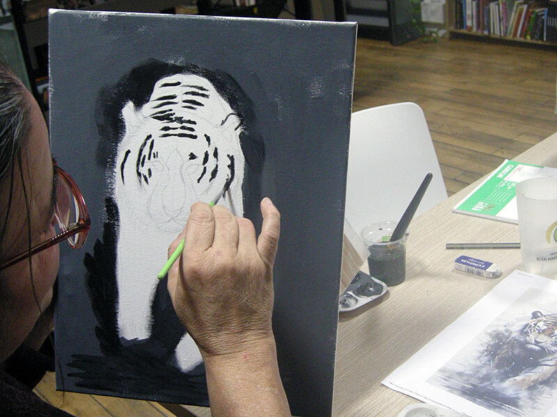 acrylique sur toile cours dessin peinture treignac