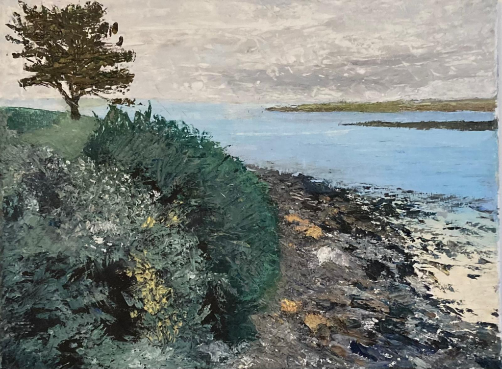 mer huile sur toile treignac