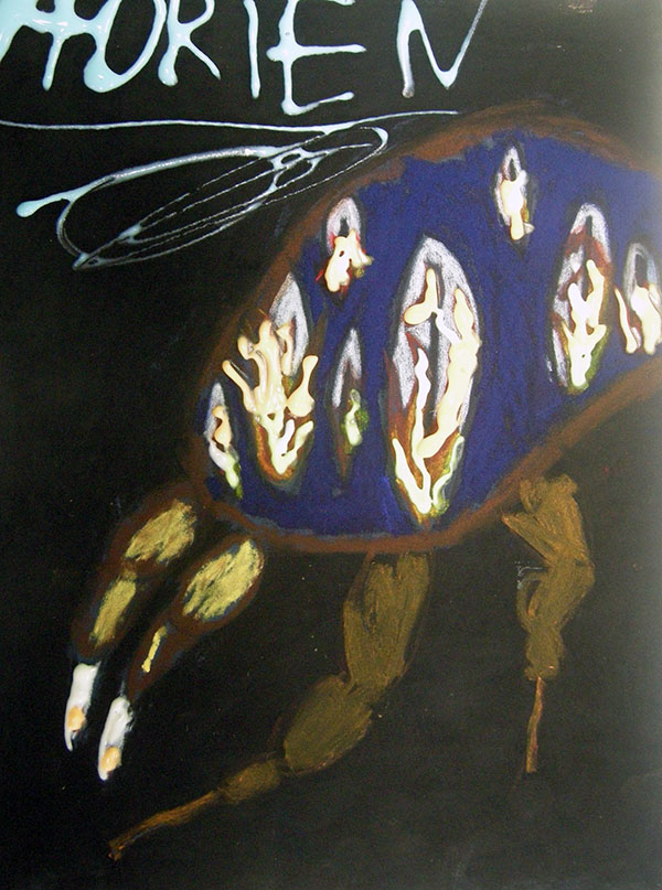 oeil de monstre aux pastels secs enfants lubersac