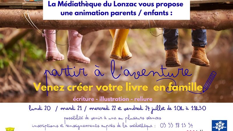 Atelier familles écriture illustration le lonzac
