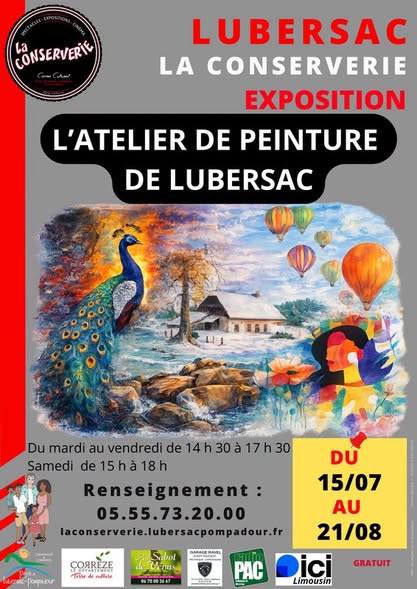 affiche exposition vernissage lubersac 2026
