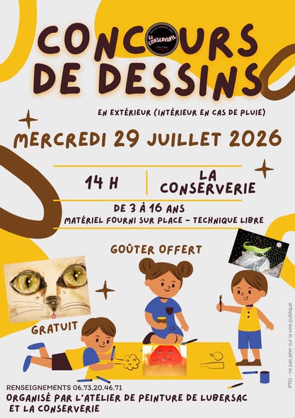concours de dessin d'enfants lubersac 2026