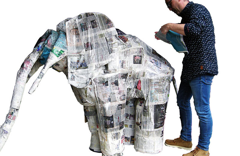 éléphant papier maché 2