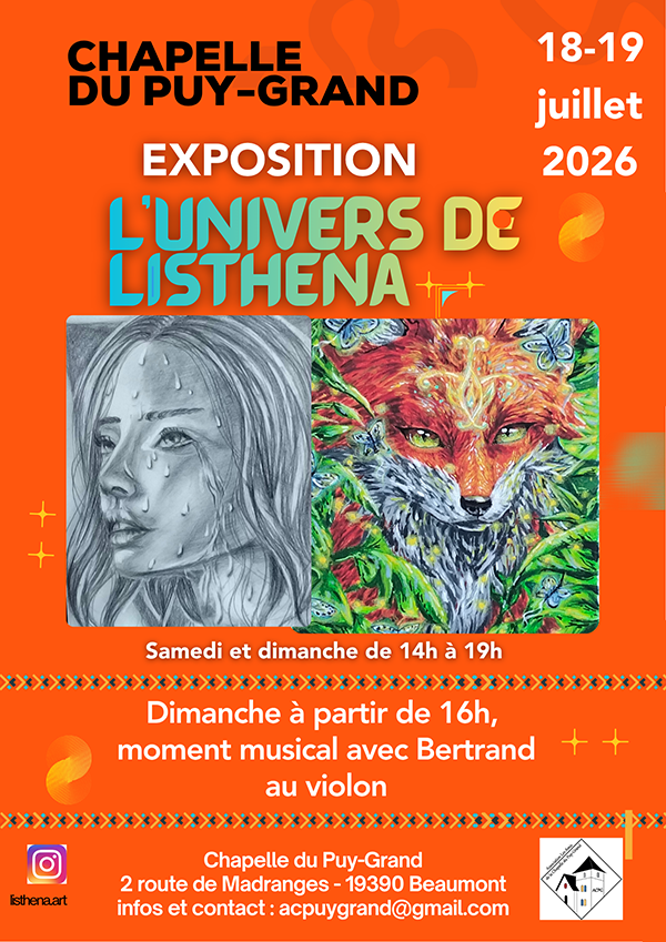 exposition listhena chapelle puy grand chamboulive