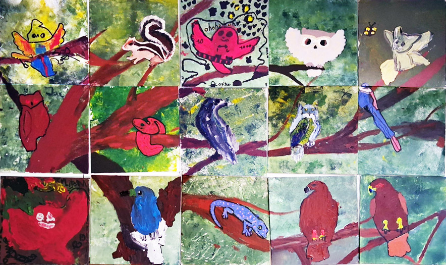 Atelier creation collective acrylique chamberet (1)